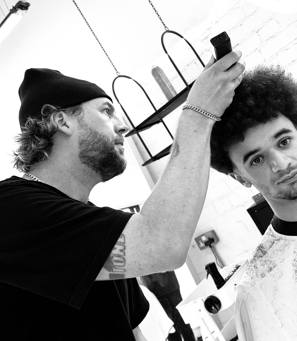 Nathan (Trainee) barbering at The Village Barber Shop